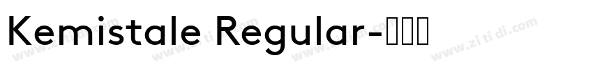 Kemistale Regular字体转换